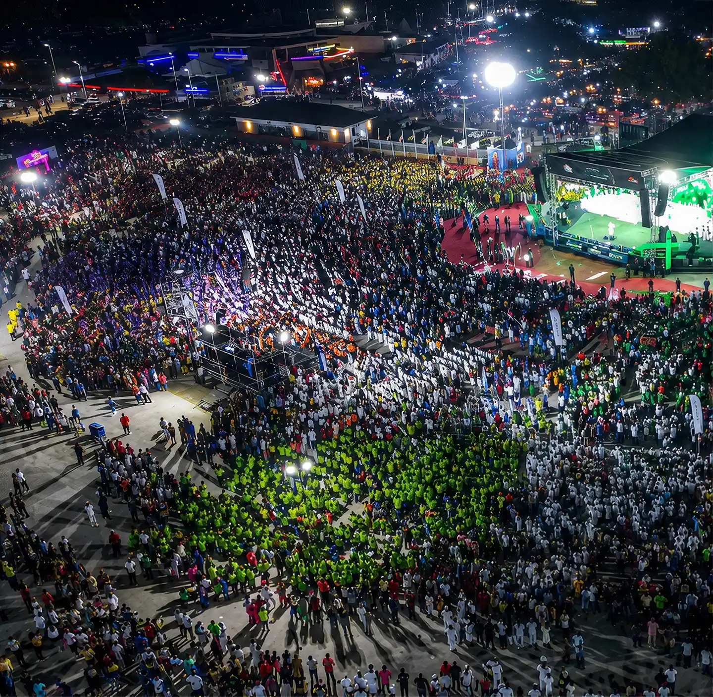 Crowd gathered for Ibom Christmas Festival